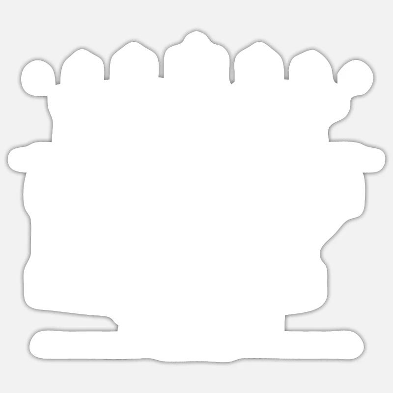 Roy - Sticker taille S (10 x 10 cm) - blanc mat