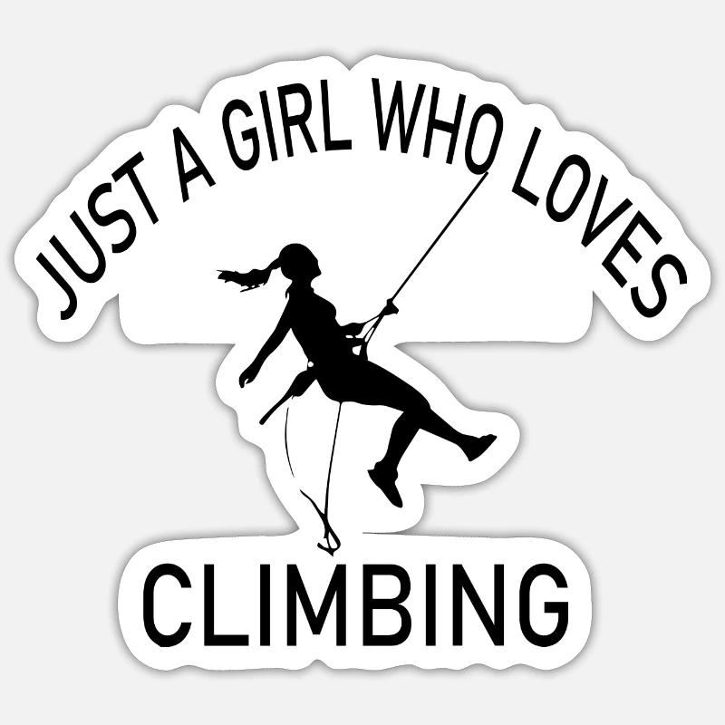 Escalade de bloc - Sticker taille S (10 x 10 cm) - blanc mat