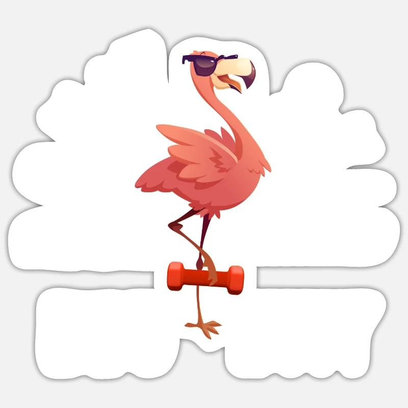Don't Skip Leg Day - Sticker Größe S (10 x 10 cm) - Mattweiß