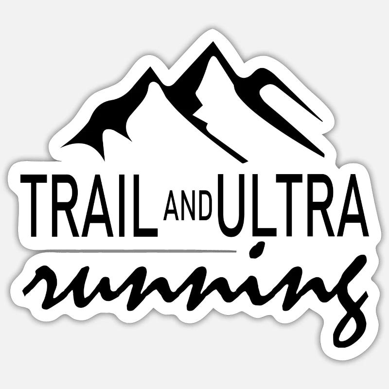 Marathon Running Run jogging - Sticker size S (10 x 10 cm) - white matte