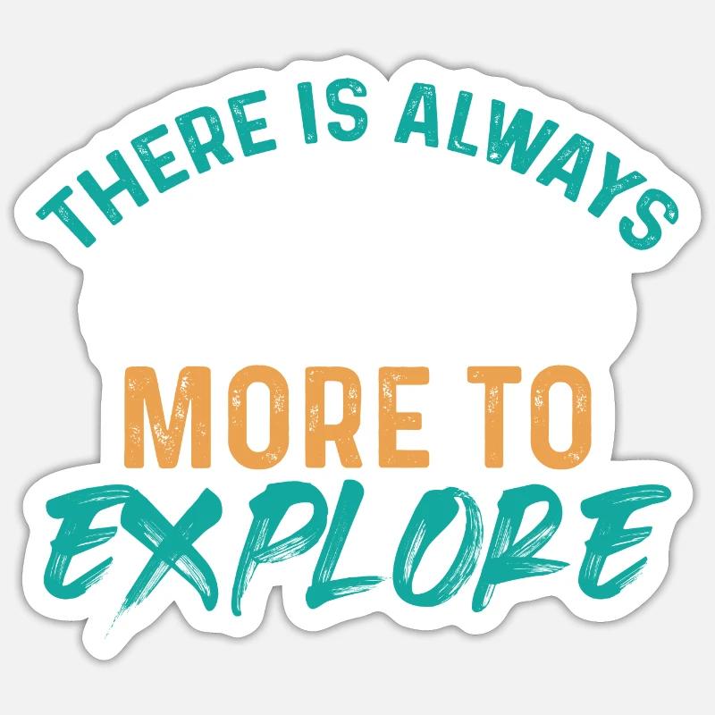 explorer les voyages - Sticker taille S (10 x 10 cm) - blanc mat