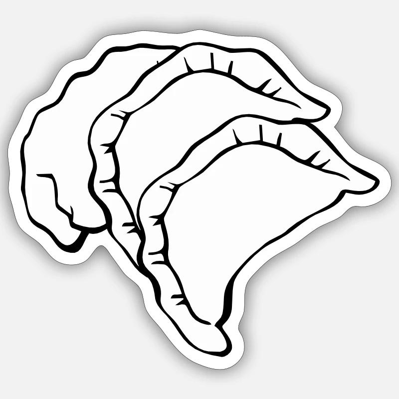 Vareniki - Sticker size S (10 x 10 cm) - white matte