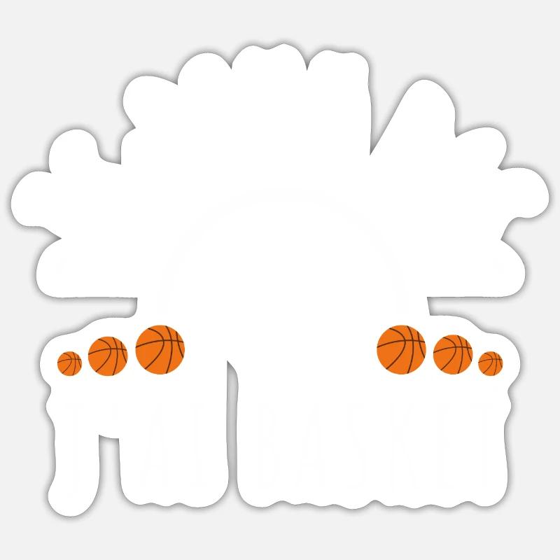 Je peux pas j ai basket Sticker taille S (10 x 10 cm)