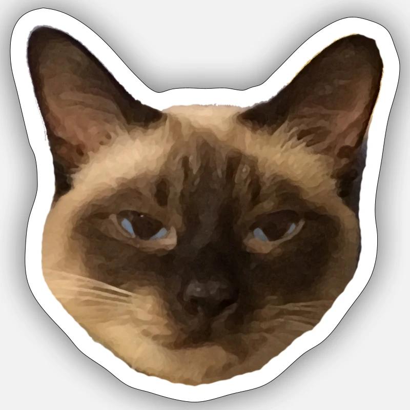Siamese cat Sticker size S (10 x 10 cm)