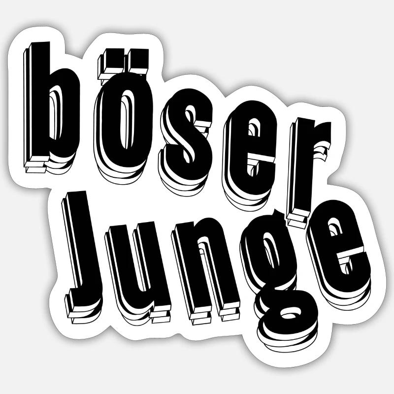 Böser Junge Sticker Größe S (10 x 10 cm)