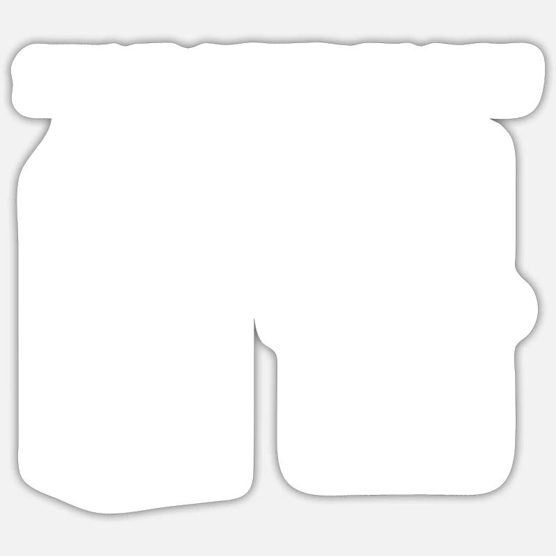 chocolate chocolate - Sticker size S (10 x 10 cm) - white matte