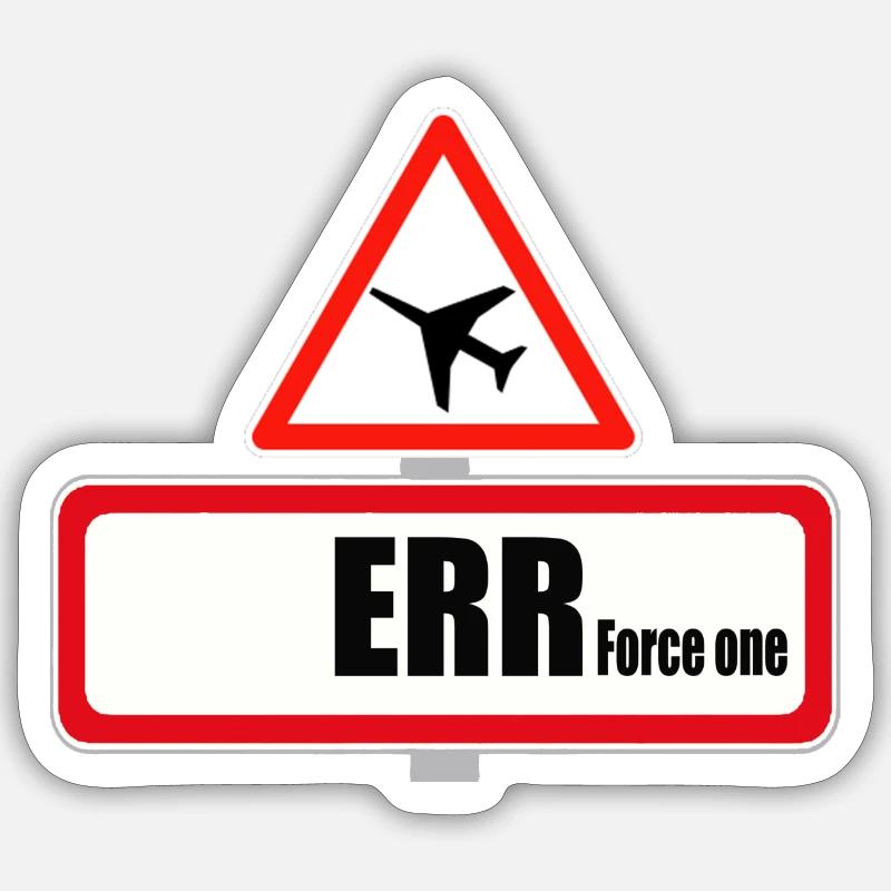 Err force One Sticker taille S (10 x 10 cm)