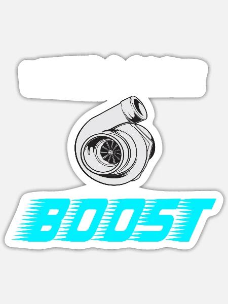 Need more Boost - Sticker Größe S (10 x 10 cm) - Mattweiß