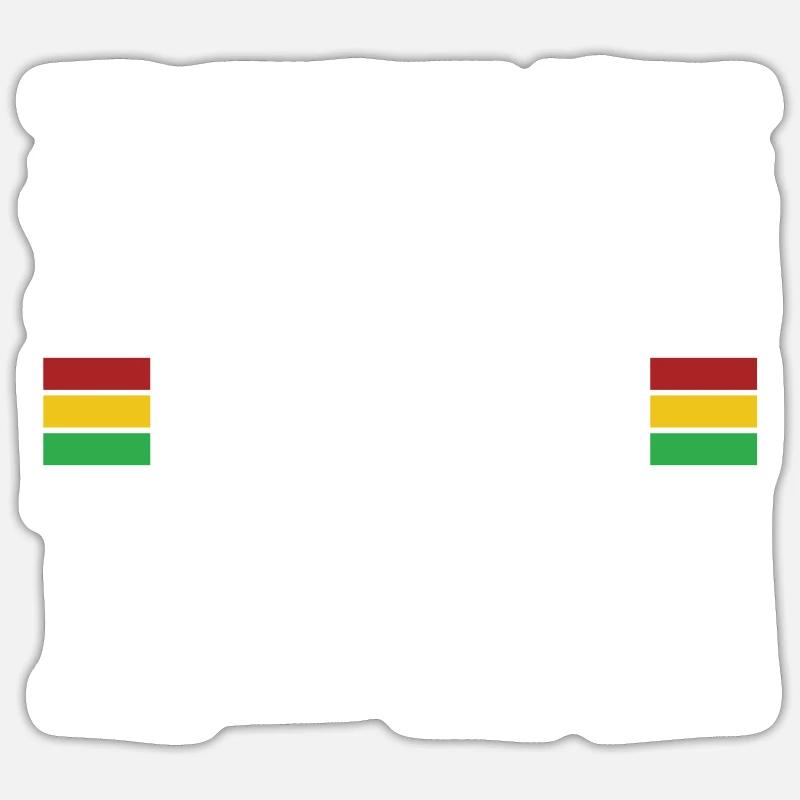 Dreadlocks Rasta Hair Dreads Rastafari - Sticker taille S (10 x 10 cm) - blanc mat