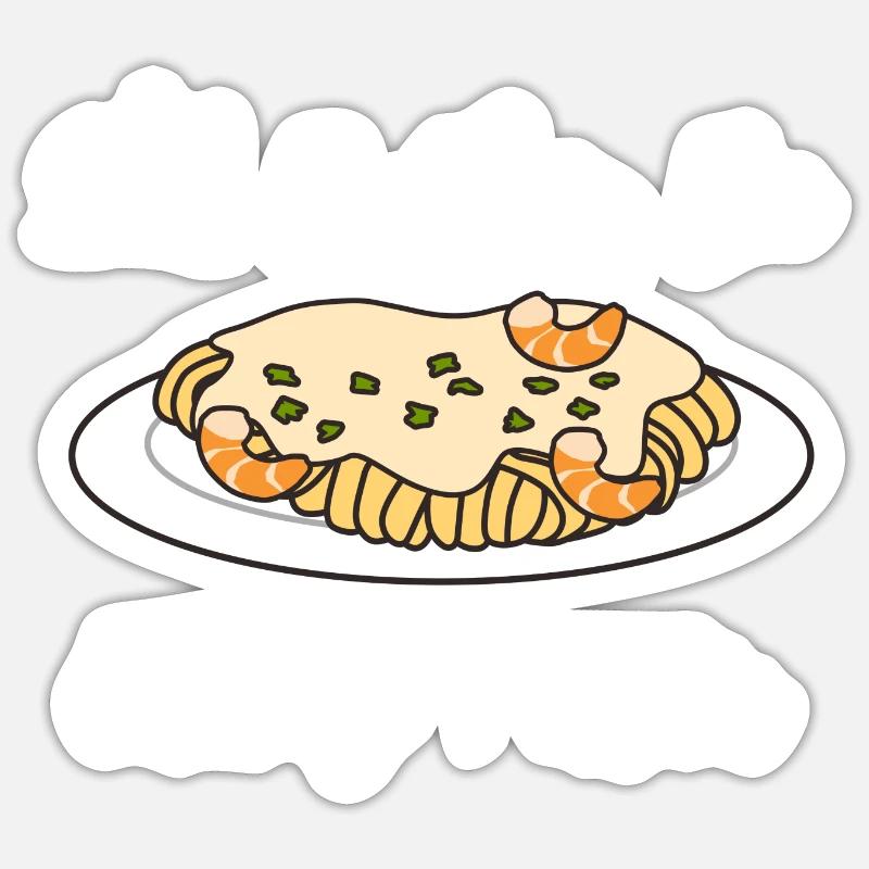 Pasta Chef Ironic Saying Spaghetti Lover Sticker size S (10 x 10 cm)