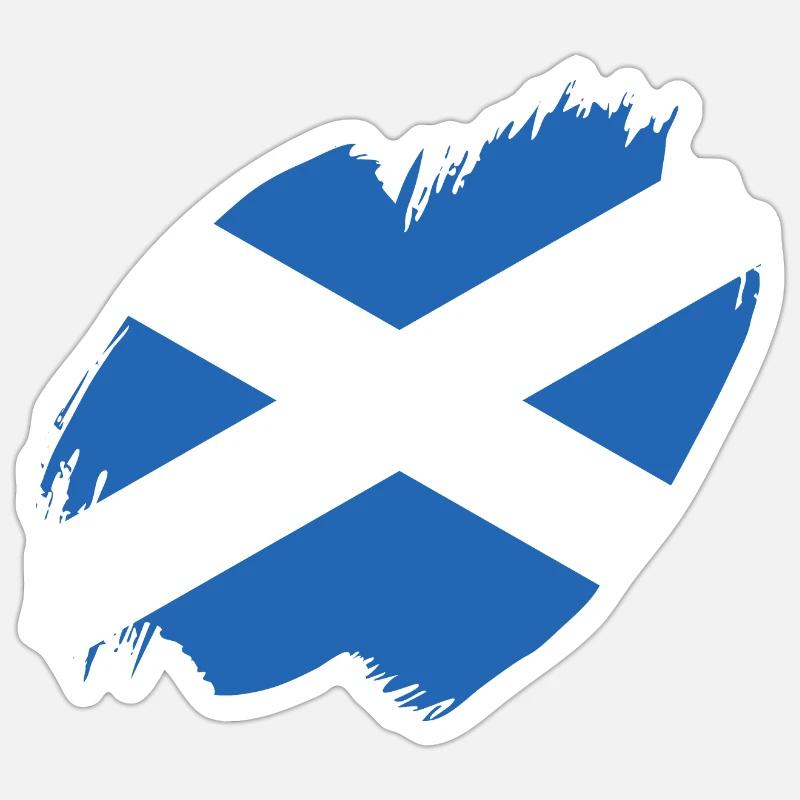 Drapeau écossais Drapeau écossais Alba GB Royaume-Uni Sticker taille S (10 x 10 cm)