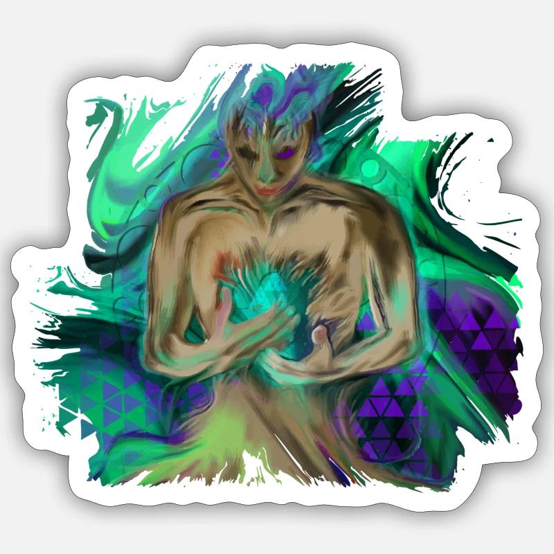 Mana Guard - Sticker Größe S (10 x 10 cm) - Mattweiß
