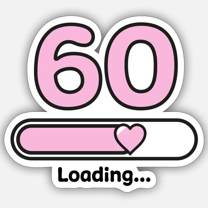 60th anniversary Sticker size S (10 x 10 cm)