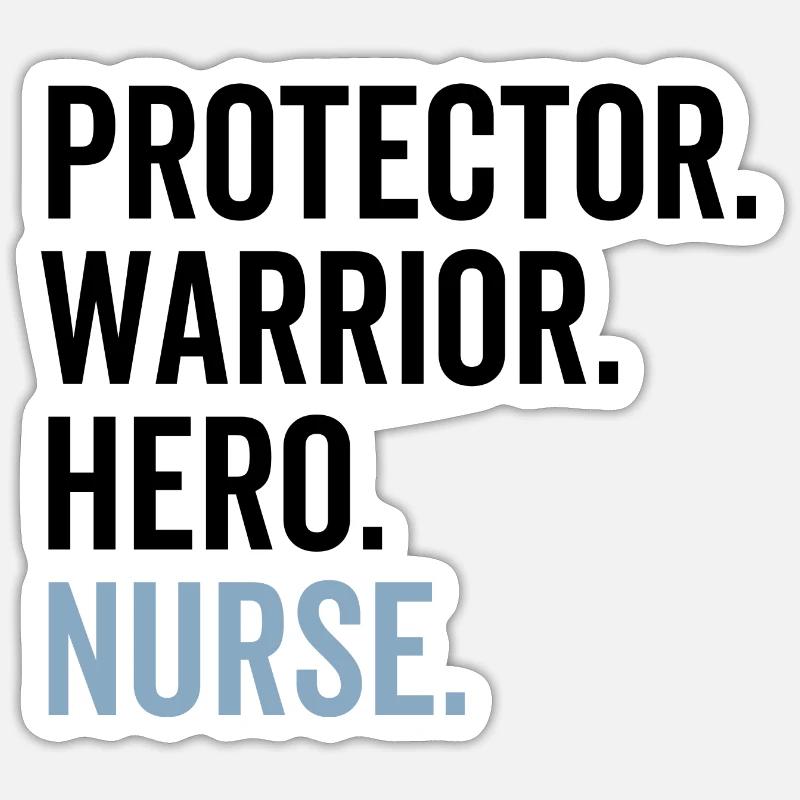 Protector Krieger Held Krankenschwester Sticker Größe S (10 x 10 cm)