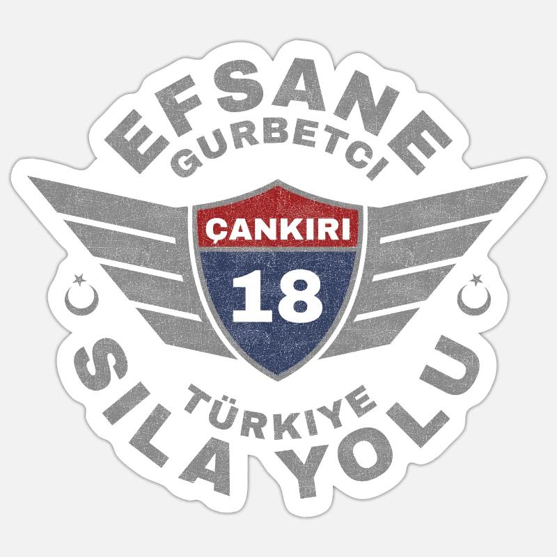 Çankırı - Sticker Größe S (10 x 10 cm) - Mattweiß