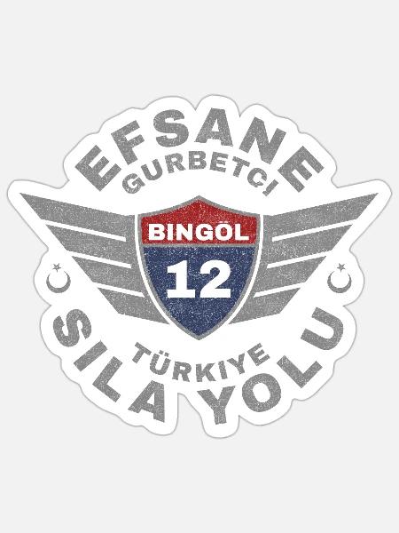 Bingöl - Sticker Größe S (10 x 10 cm) - Mattweiß