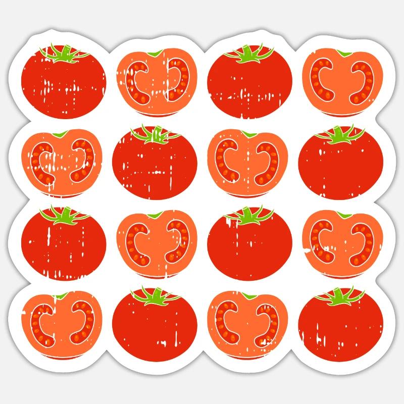 Tomate Sticker Größe S (10 x 10 cm)