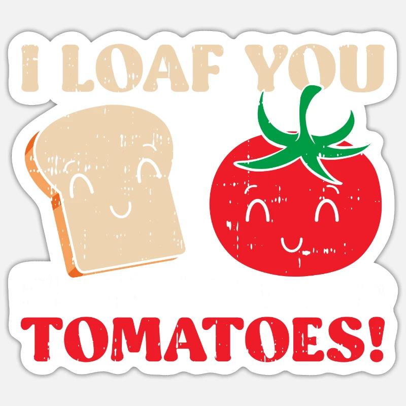 Tomate Sticker Größe S (10 x 10 cm)