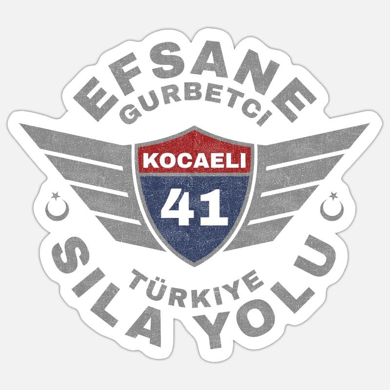 Kocaeli - Sticker Größe S (10 x 10 cm) - Mattweiß