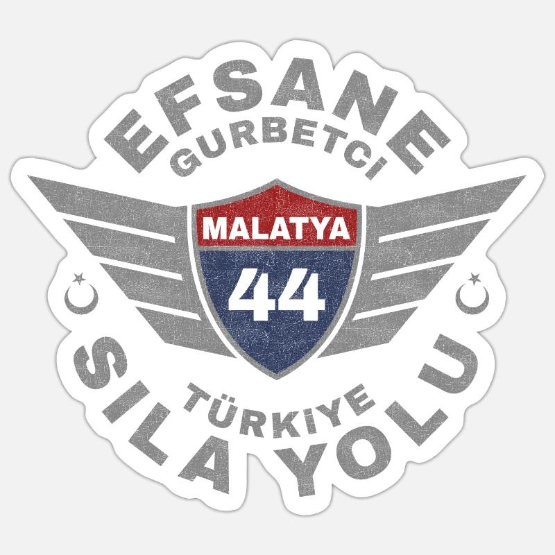 Malatya - Sticker taille S (10 x 10 cm) - blanc mat