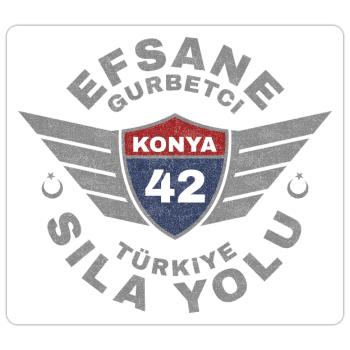 Konya - Sticker size S (10 x 10 cm) - white matte - Front