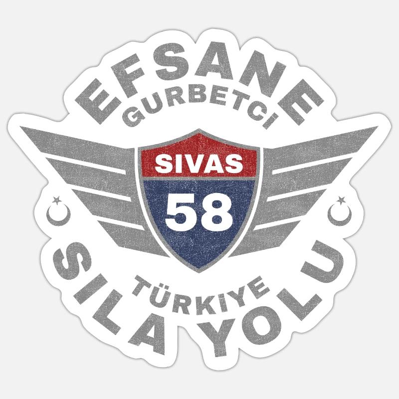 Sivas - Sticker size S (10 x 10 cm) - white matte