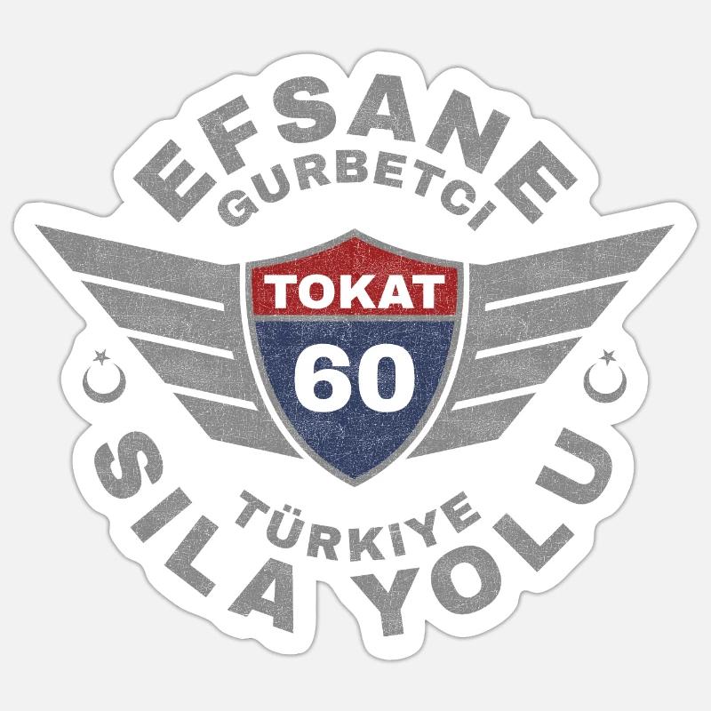 Tokat - Sticker Größe S (10 x 10 cm) - Mattweiß