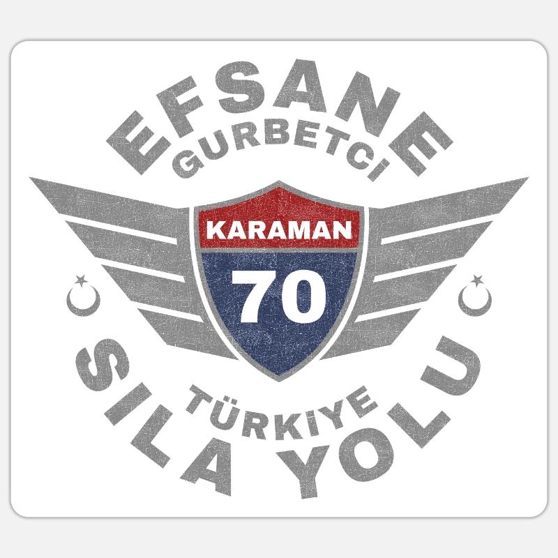 Karaman - Sticker size S (10 x 10 cm) - white matte