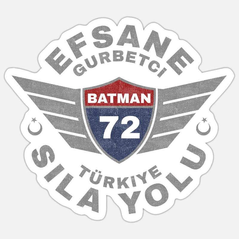 Batmanlı - Sticker size S (10 x 10 cm) - white matte