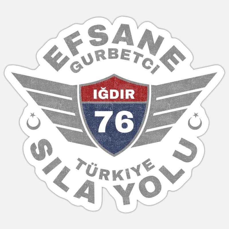 Iğdır - Sticker Größe S (10 x 10 cm) - Mattweiß
