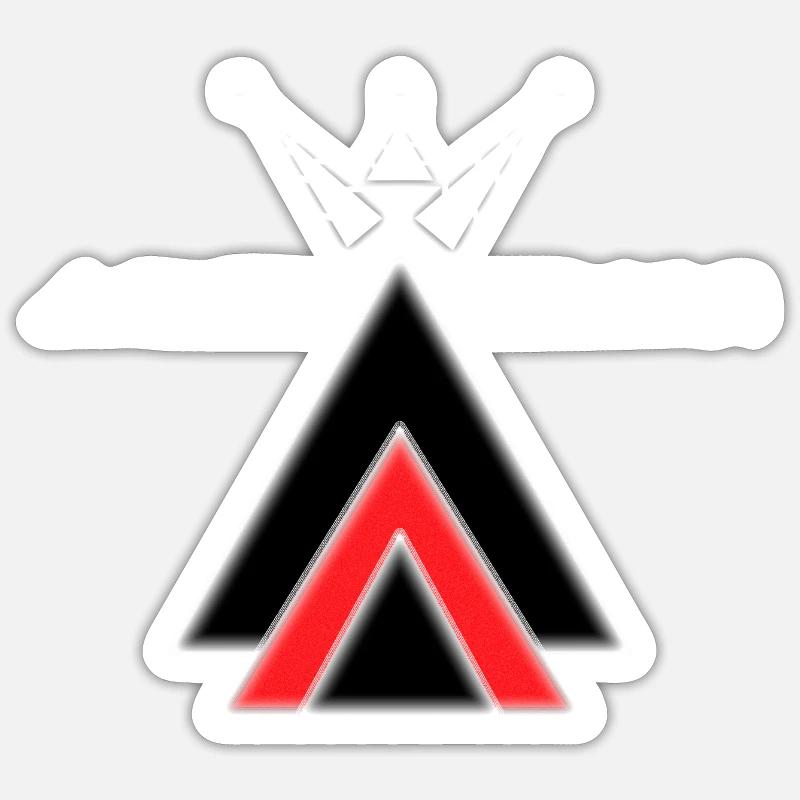 Puissance Alpha - Sticker taille S (10 x 10 cm) - blanc mat
