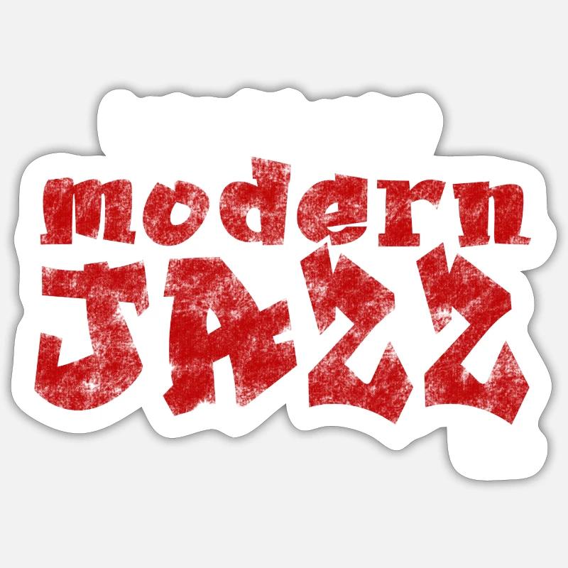 Moderner Jazz Sticker Größe S (10 x 10 cm)