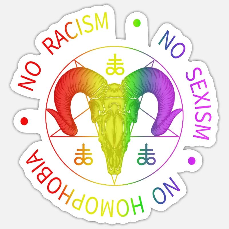 Gothic Evil 666 Satan Baphomet Gothic Metal Sticker taille S (10 x 10 cm)