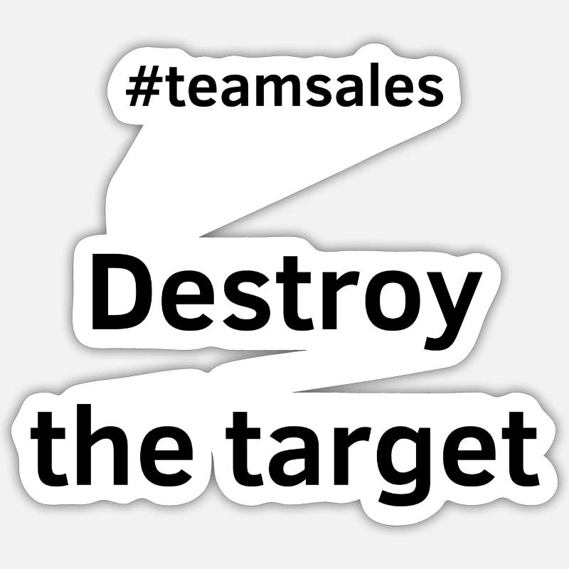 Destroy the target Sticker taille S (10 x 10 cm)