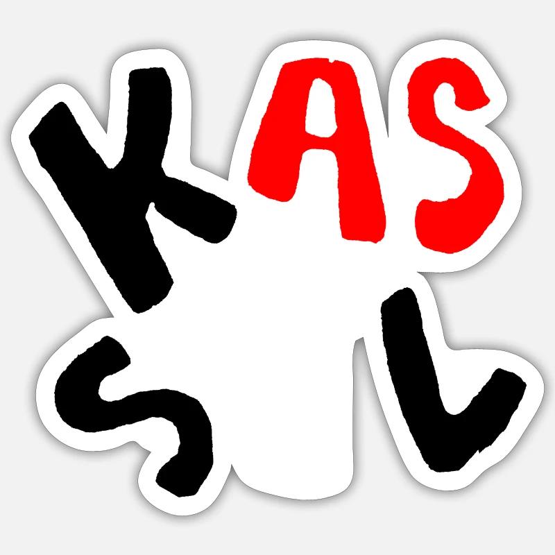 Kassel Kunst - Sticker Größe S (10 x 10 cm) - Mattweiß