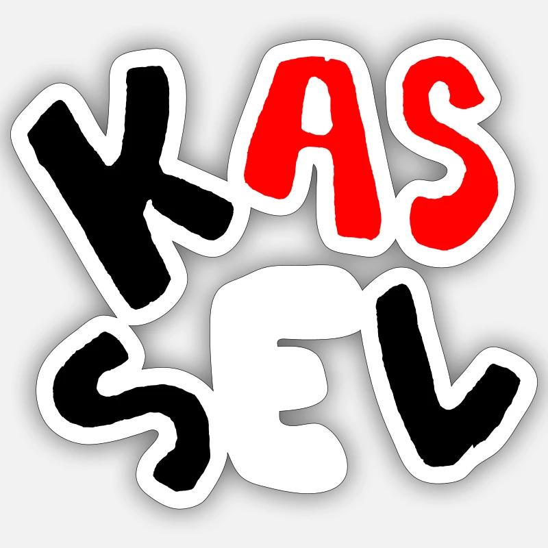 Kassel - Sticker taille S (10 x 10 cm) - blanc mat