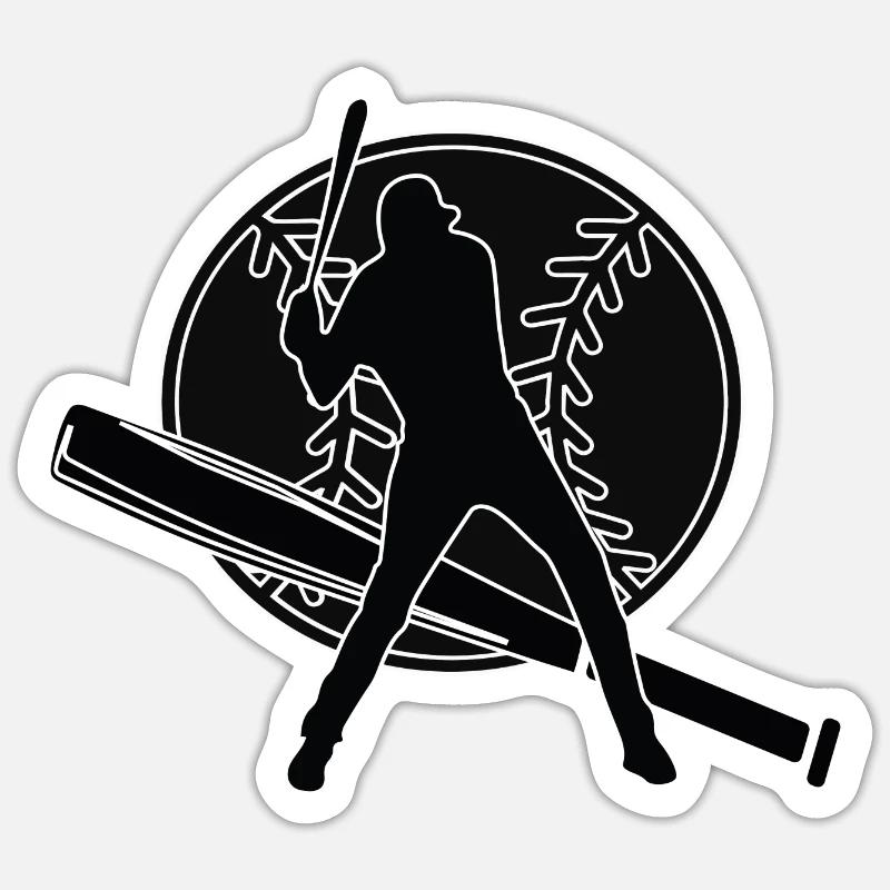 Baseball Baseball Player Baseball Bat Batter Sticker size S (10 x 10 cm)