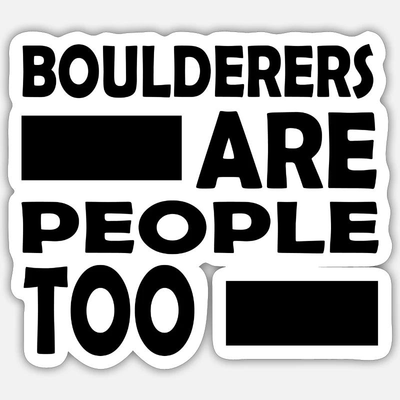 climbing - Sticker Größe S (10 x 10 cm) - Mattweiß