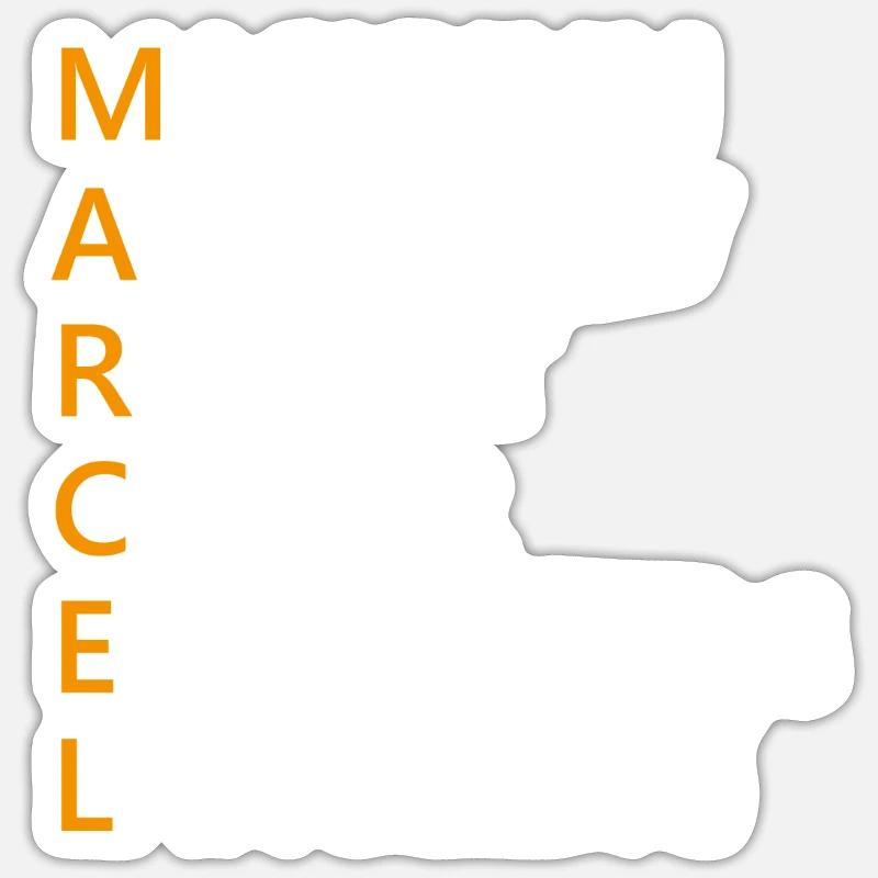 Marcel Name Geschenk Sticker Größe S (10 x 10 cm)