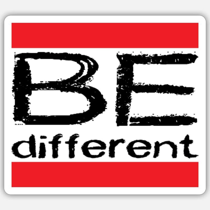 Be different Sticker Größe S (10 x 10 cm)