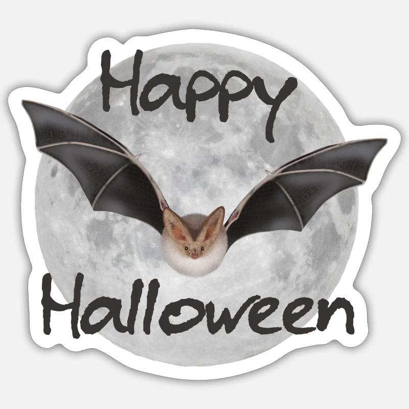 Bat - Sticker size S (10 x 10 cm) - white matte