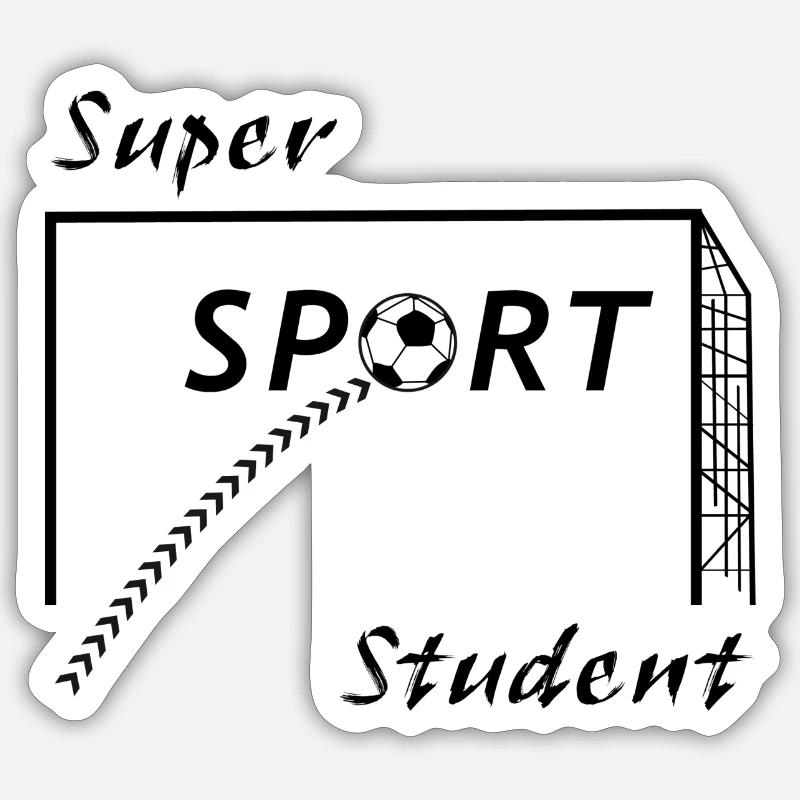 Super Sport Student Sticker Größe S (10 x 10 cm)