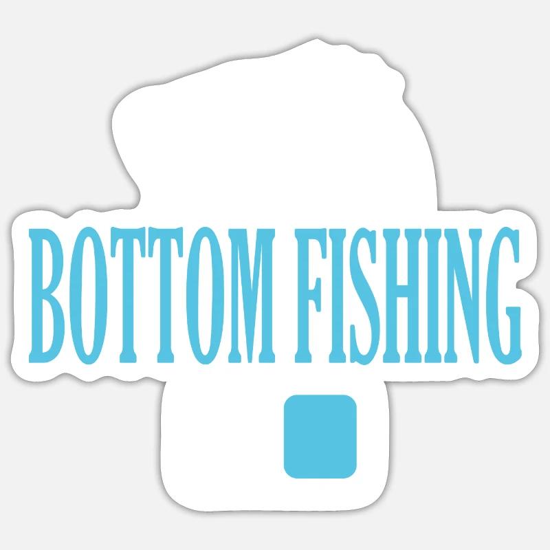 Fisherman Bottom Angelmodus Ein Sticker Größe S (10 x 10 cm)