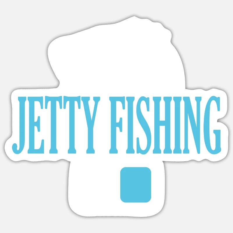 Fisherman Jetty Angelmodus Ein Sticker Größe S (10 x 10 cm)