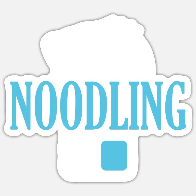 Fischer-Nudeln-Modus an Sticker Größe S (10 x 10 cm)