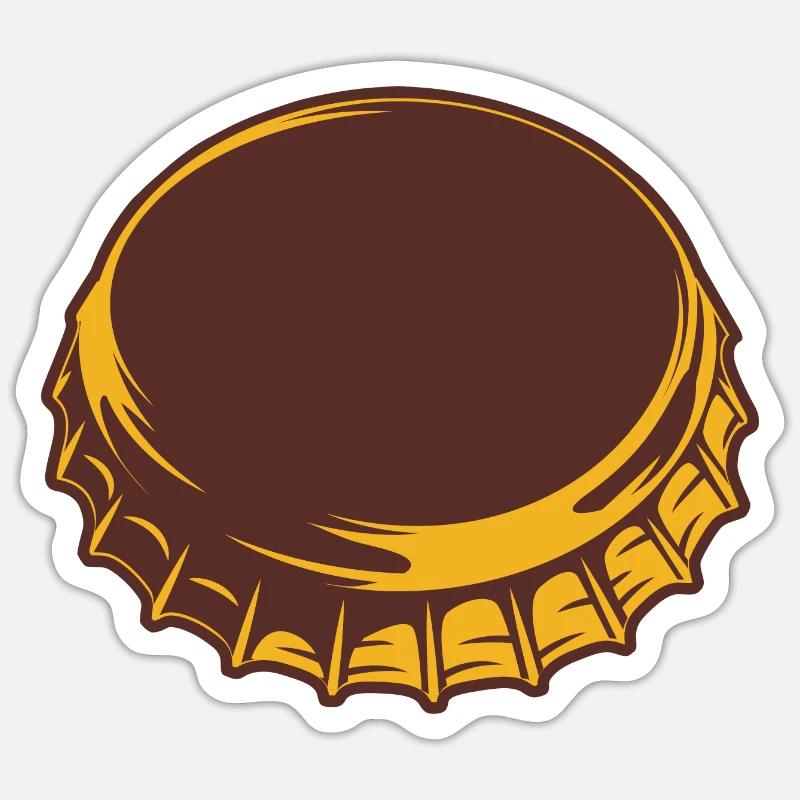 Bottle top - Sticker size S (10 x 10 cm) - white matte