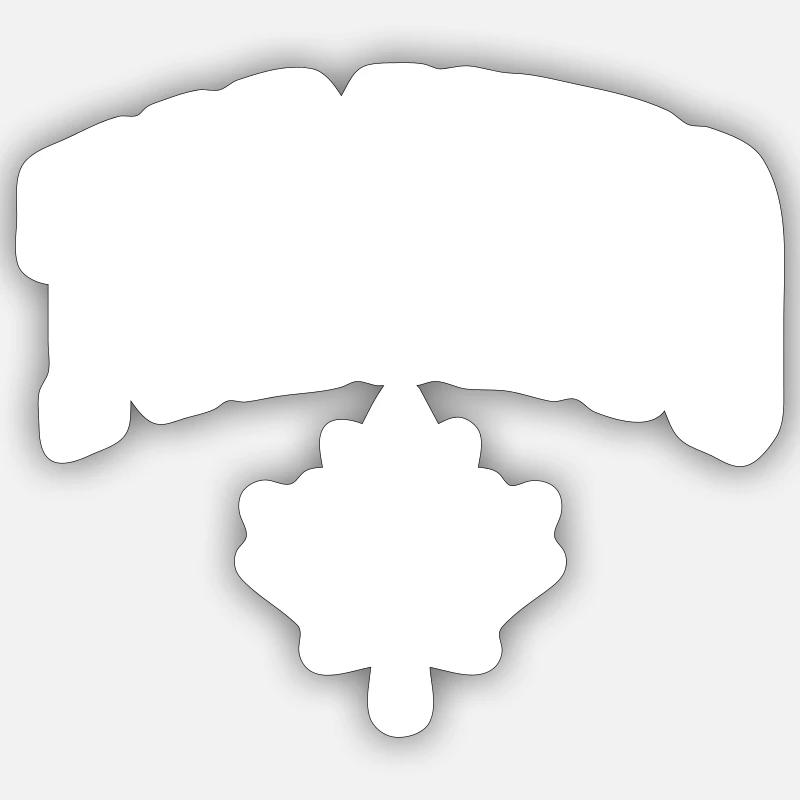 Toronto Maple Leaf - Sticker taille S (10 x 10 cm) - blanc mat