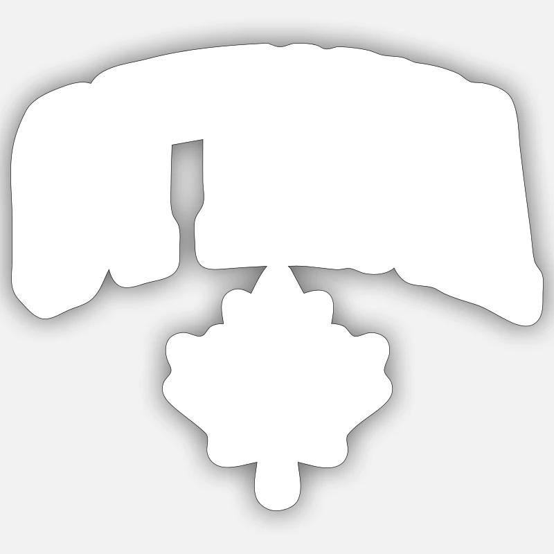 Ottawa - Sticker size S (10 x 10 cm) - white matte