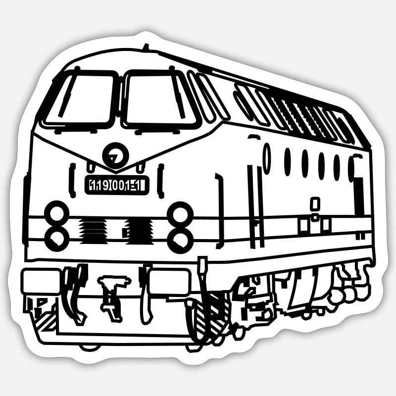 DR 119 - Sticker taille S (10 x 10 cm) - blanc mat