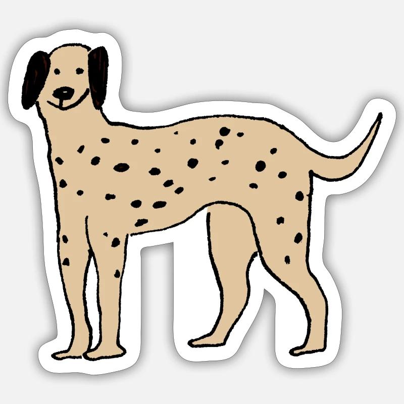 Dalmatian - Sticker size S (10 x 10 cm) - white matte
